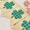 St. Patrick's Day Plaid Burlap Banner Buffalo Check Shamrock Bunting Banner Lucky Clover Garland Banner with Bowknot Irish Green Party Banner for Mantel Fireplace Spring Holiday Wall Decor